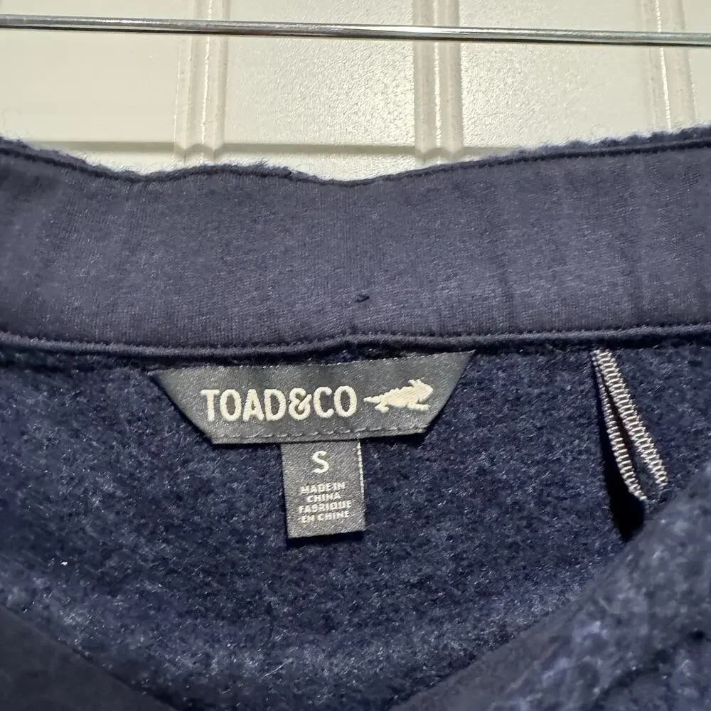 Toad Co Navy Blue Wiggins Sweater Skirt Wool Blend Size Small - Picture 5 of 7